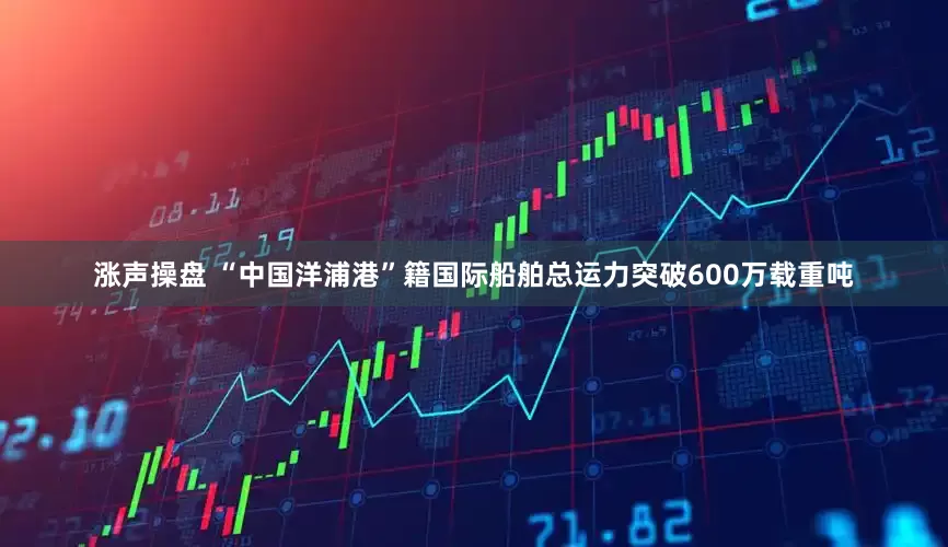 涨声操盘 “中国洋浦港”籍国际船舶总运力突破600万载重吨